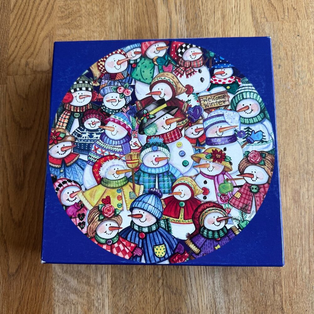 Current Snow Happy Round Puzzle 1000 Pieces